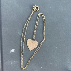 Gold Heart Pendant Necklace
